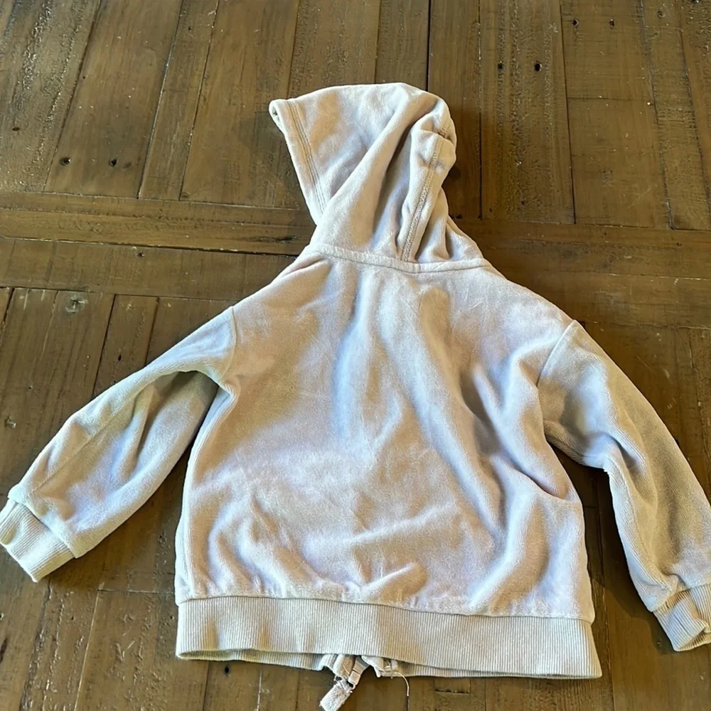 H&M pale pink velour jacket and jogger set